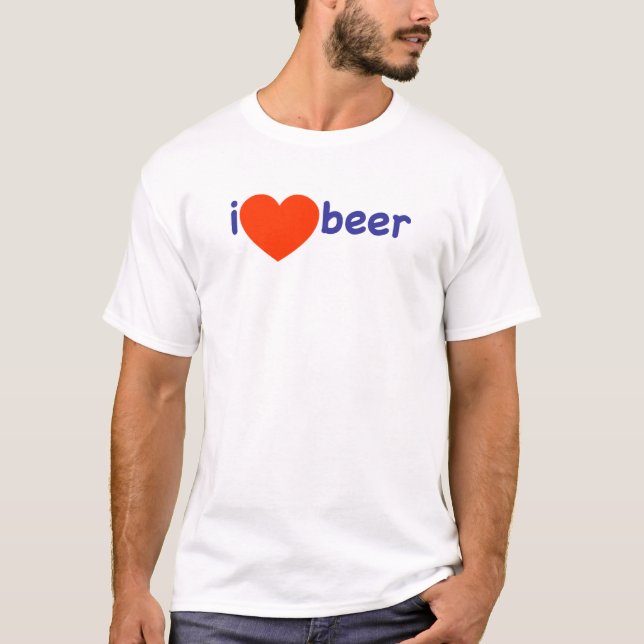 Camiseta ¡Me encanta la cerveza! (Anverso)