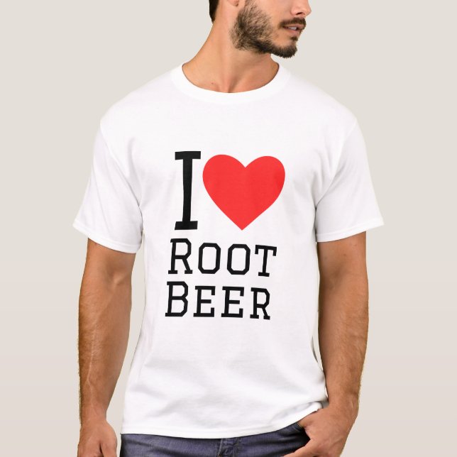 Camiseta Me encanta la cerveza de raíz (Anverso)