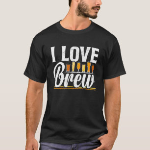 Camiseta Me encanta la cerveza El día de San Valentín de br