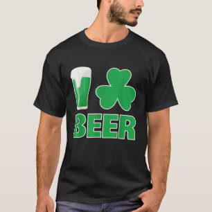 Camiseta Me Encanta La Cerveza Graciosa Shamrock St Pattys
