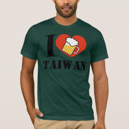 Camiseta me encanta la cerveza taiwan