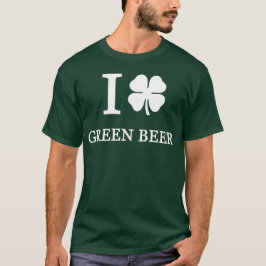 Camiseta Me encanta la cerveza verde