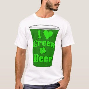 Camiseta Me encanta la cerveza verde