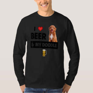 Camiseta Me Encanta La Cerveza Y Mi Dueño De Perro Dorado