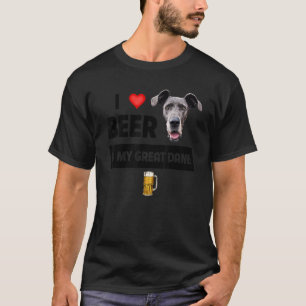 Camiseta Me Encanta La Cerveza Y Mi Gran Dueño De Perro Dan