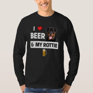 Camiseta Me Encanta La Cerveza Y Mi Madre Rotata Papá Rottw