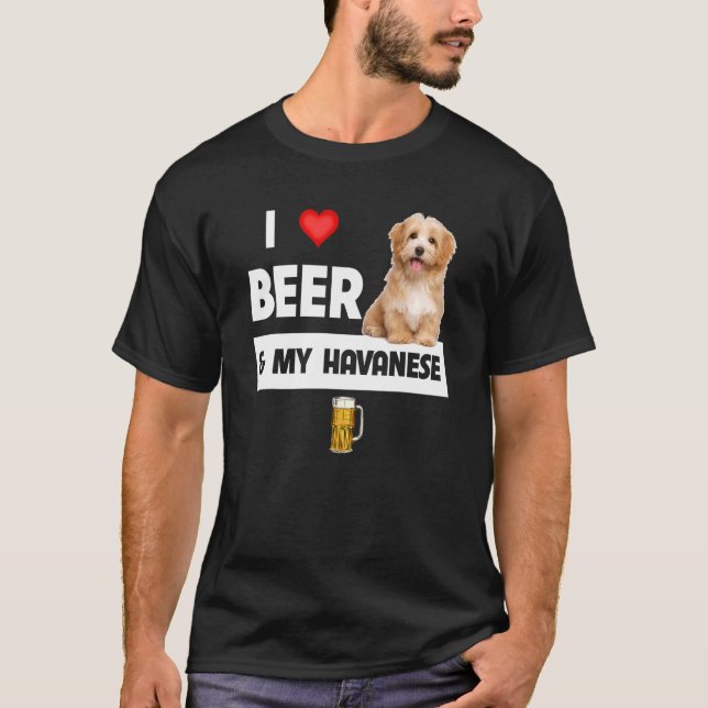 Camiseta Me Encanta La Cerveza Y Mi Mamá Habana Papá Havapo (Anverso)