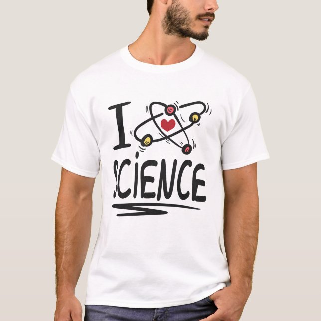Camiseta Me encanta la ciencia (Anverso)