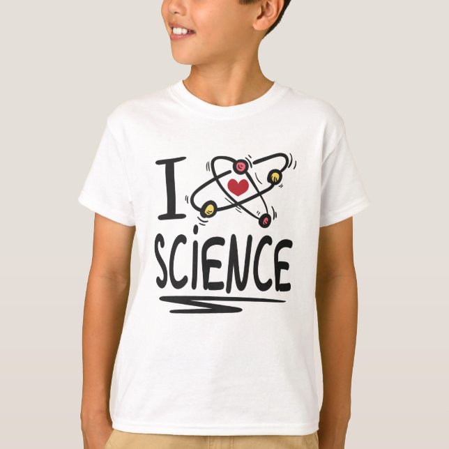 Camiseta Me encanta la ciencia (Anverso)