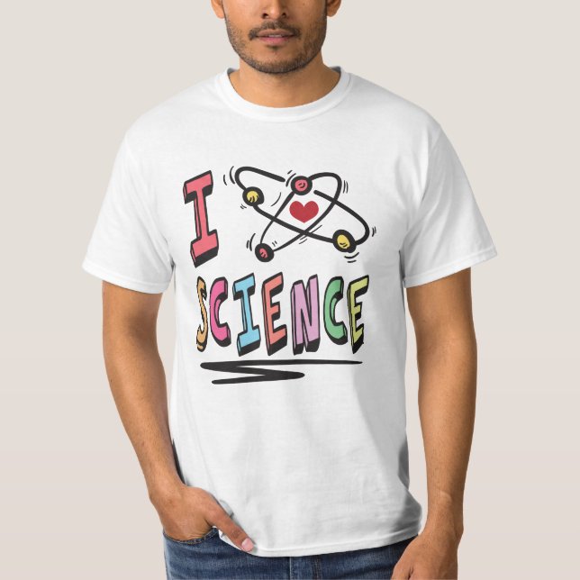Camiseta Me encanta la ciencia (Anverso)