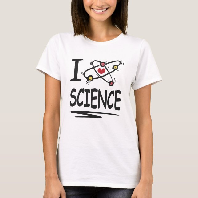 Camiseta Me encanta la ciencia (Anverso)