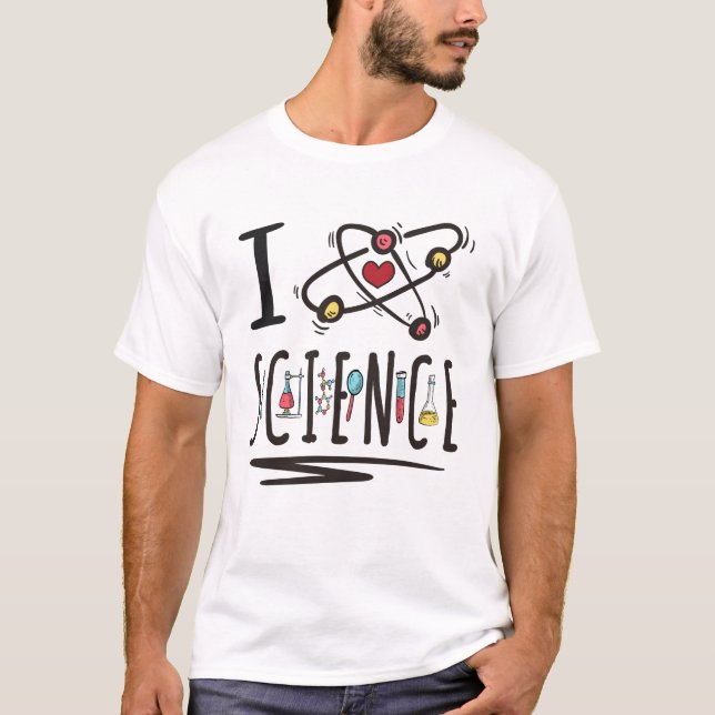 Camiseta Me encanta la ciencia (Anverso)