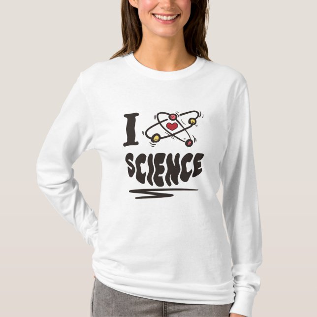 Camiseta Me encanta la ciencia (Anverso)