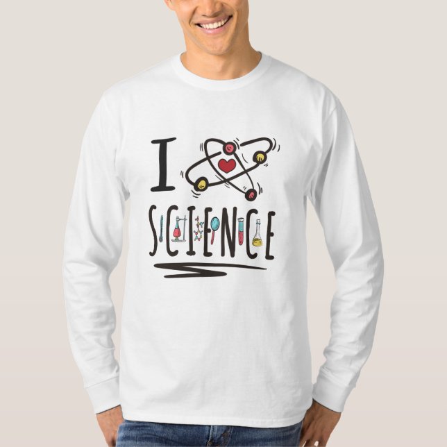 Camiseta Me encanta la ciencia (Anverso)