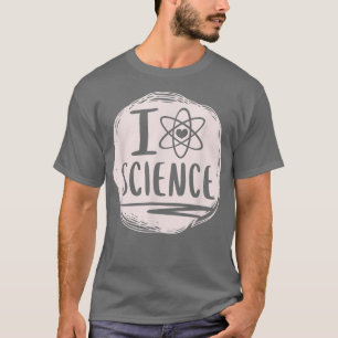 Camiseta Me Encanta La Ciencia Graciosa Amante Del Átomo Es