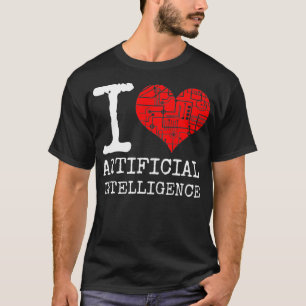 Camiseta Me encanta la cita de inteligencia artificial AI M