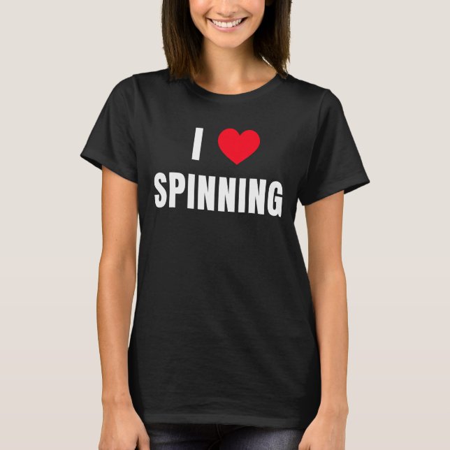 Camiseta Me encanta la clase Spinning Ciclismo en interiore (Anverso)