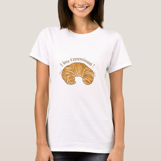 CAMISETA ME ENCANTA LA COCINA CRUISSANTE Y LA COMIDA BISCUI (Anverso)