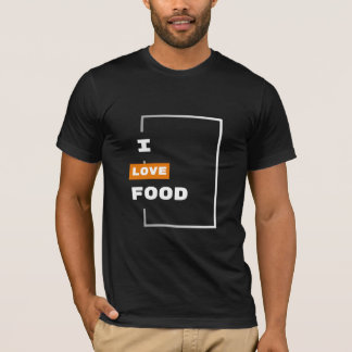CAMISETA ME ENCANTA LA COMIDA - AMANTE DE LA COMIDA.