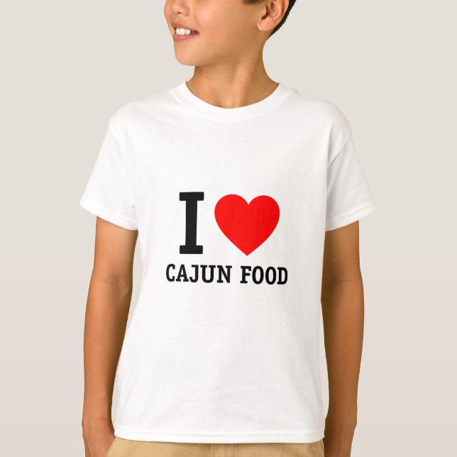 Camiseta Me encanta la comida cajún (Anverso)