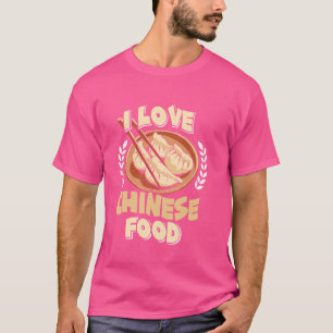 Camiseta Me encanta la comida china, comida asiática, china