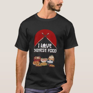 Camiseta Me encanta la comida china por el chino