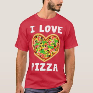 Camiseta Me encanta la comida de Pizza Amantes del Regalo d