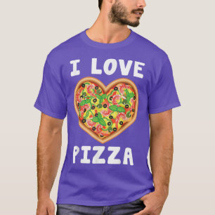 Camiseta Me encanta la comida de Pizza Amantes del regalo d