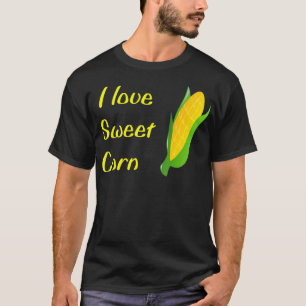 Camiseta Me encanta la comida divertida de maíz dulce