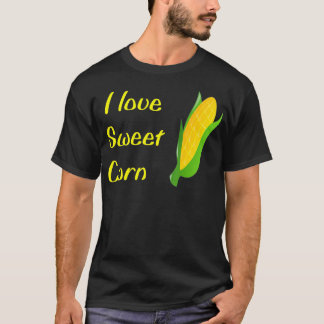 Camiseta Me encanta la comida divertida de maíz dulce