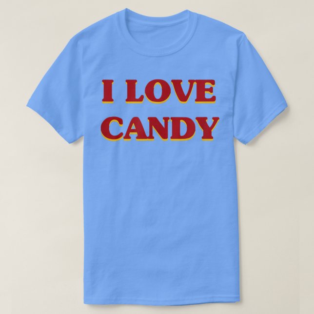 Camiseta Me encanta la comida estética de Candy y los dulce (Diseño del anverso)