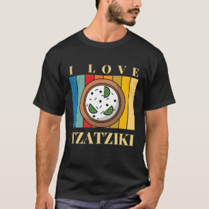 Camiseta me encanta la comida griega tzatziki