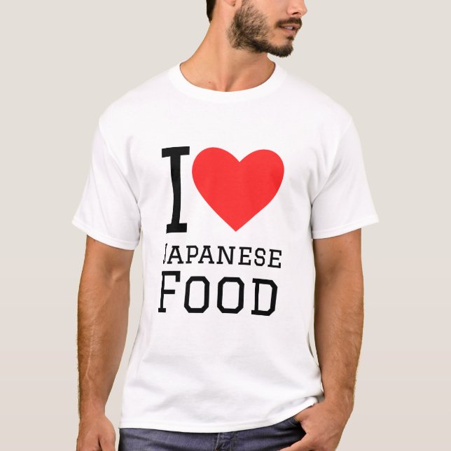 Camiseta Me encanta la comida japonesa (Anverso)