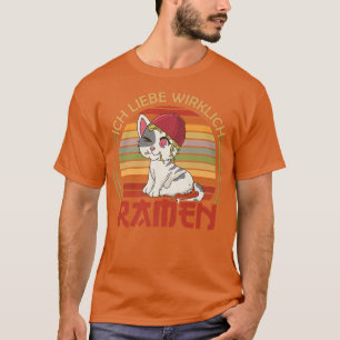 Camiseta Me encanta la comida japonesa ramen Katzen 326