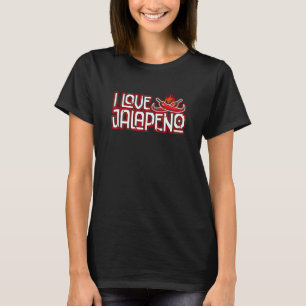 Camiseta Me encanta la comida picante de Jalapeno chile mex