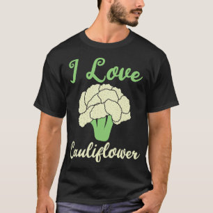 Camiseta Me encanta la comida vegetal blanca de los Camisas