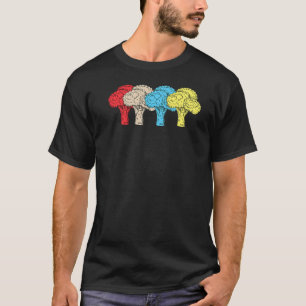 Camiseta Me encanta la comida vegetariana brócoli Vegetaria