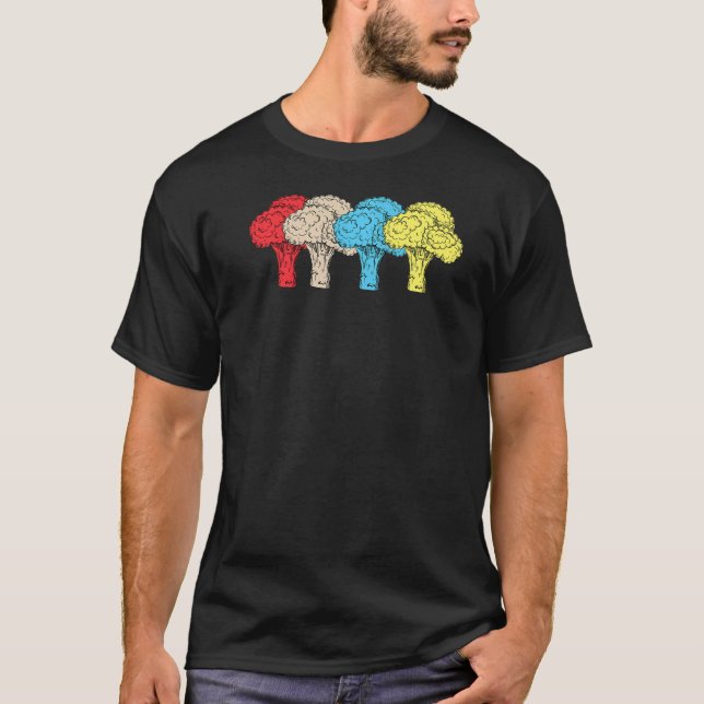 Camiseta Me encanta la comida vegetariana brócoli Vegetaria (Anverso)