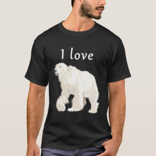Camiseta Me encanta la conciencia de los osos polares sobre