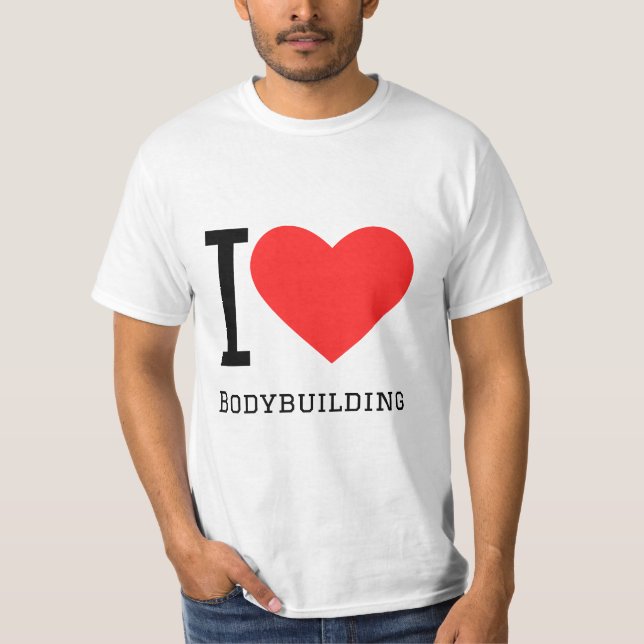 Camiseta Me encanta la construcción de cuerpos (Anverso)