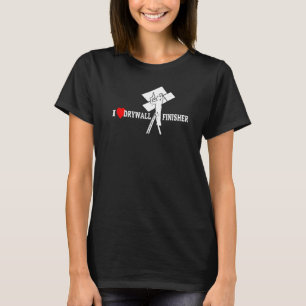 Camiseta Me encanta la construcción de tableros de yeso Con