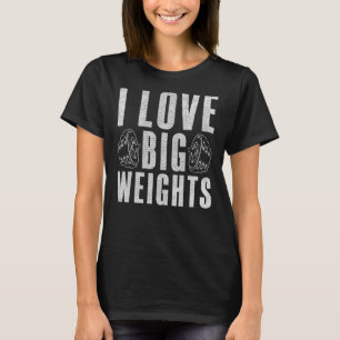 Camiseta Me encanta la construcción de un cuerpo de entrena
