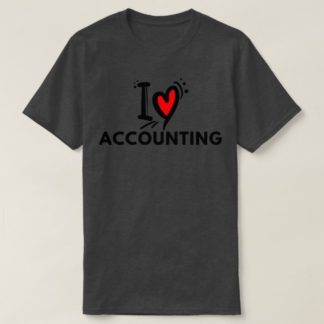 Camiseta Me encanta la contabilidad 14 (Diseño del anverso)