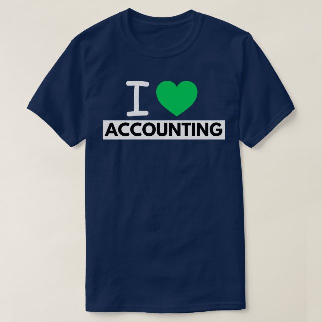 Camiseta Me encanta la contabilidad 21 (Diseño del anverso)