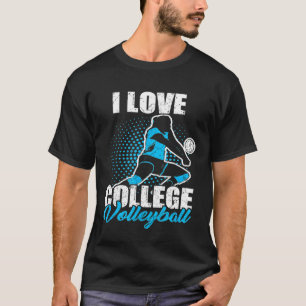 Camiseta Me encanta la cosecha de vóley jugador de voleibol