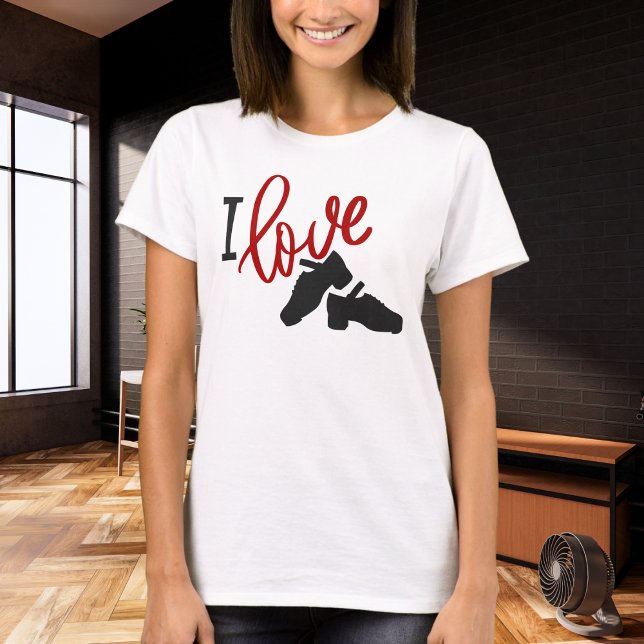 Camiseta Me encanta la danza irlandesa - zapato duro (Subido por el creador)