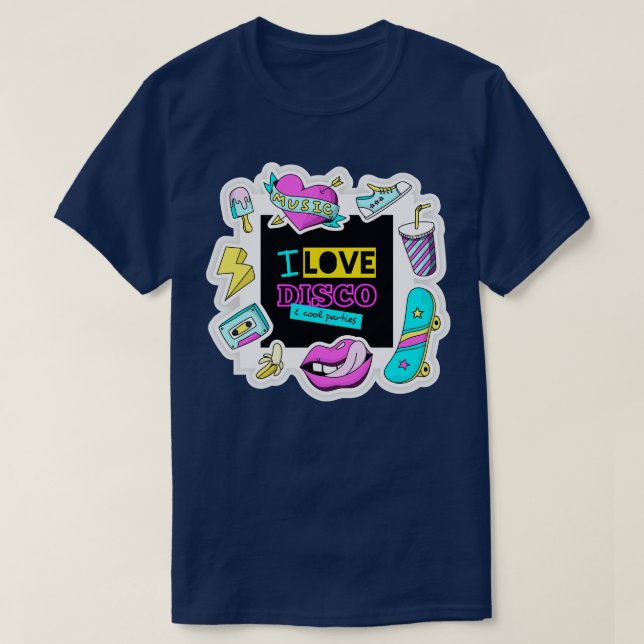 Camiseta Me encanta la disco (Diseño del anverso)