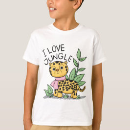 Camiseta Me encanta la diversión de Jungle Leopard
