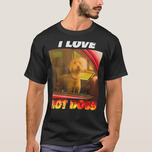 Camiseta Me encanta la diversión de los perros calientes (Anverso)