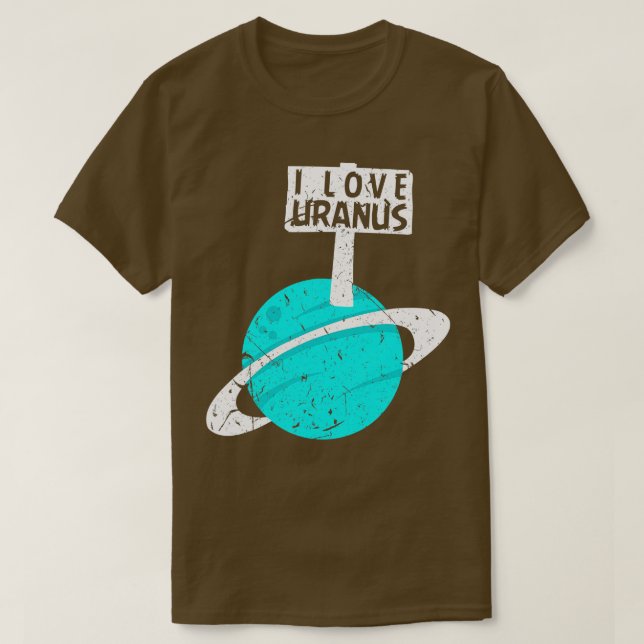 Camiseta Me encanta la divertida astronomía del planeta mor (Diseño del anverso)